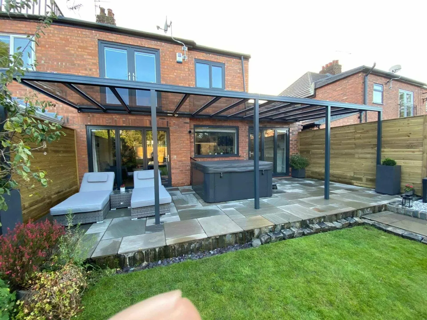 Completed Glass Canopy Structure